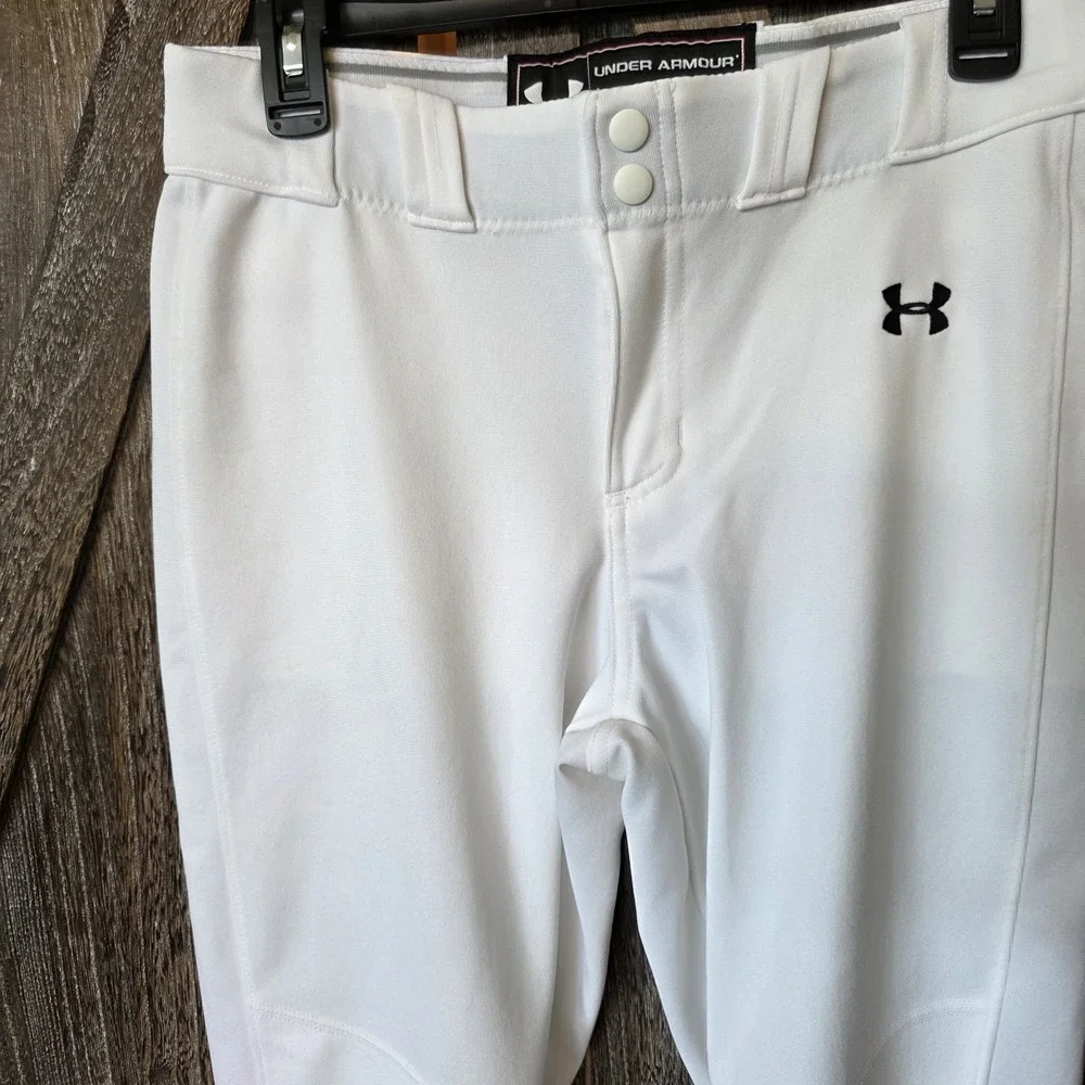 Under‎ Armour Pants Women's Size Medium White Softball Baseball Cropped Sports